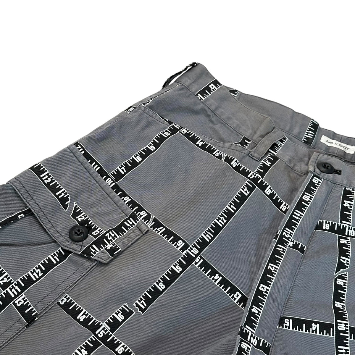 MILKBOY 90s Major Checkered Shorts Gray/White Size FREE