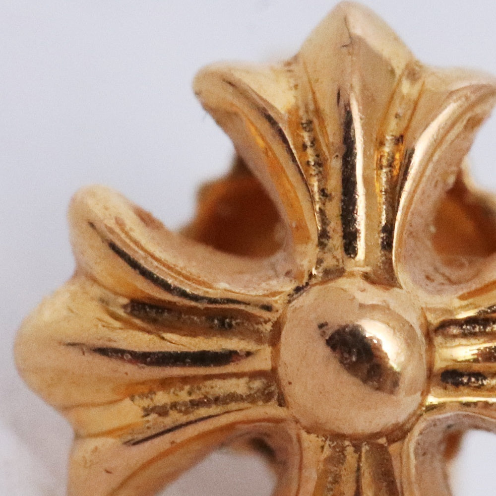 CHROME HEARTS 22K CH Plus Stud Earring Gold Size F
