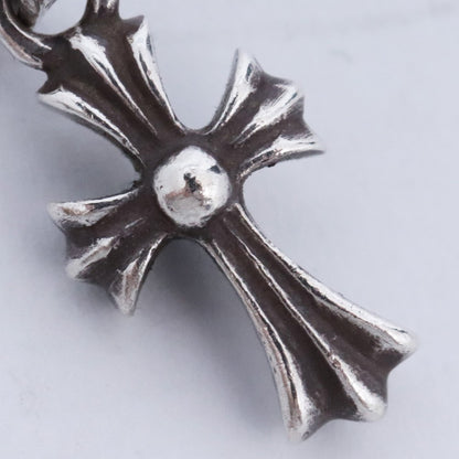 Chrome Hearts Baby Fat Drop Cross Silver Earring Size F