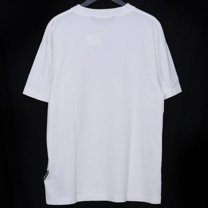 PALM ANGELS Crystal Pin-Up Crewneck T-Shirt White Size L