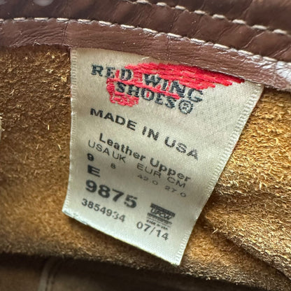 REDWING Irish Setter 6" Moc-Toe Boots Brown Size 9E
