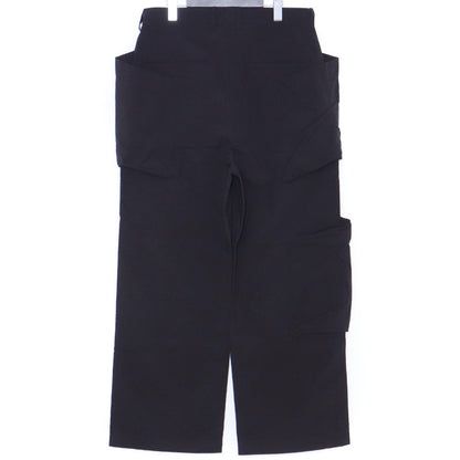 ALMOSTBLACK 24SS Black Wide Woven Big Pocket Pants Size 1
