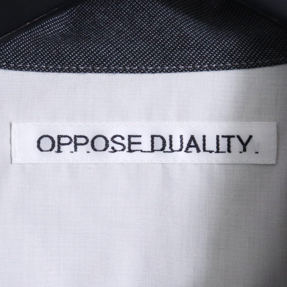 OPPOSE DUALITY 25AW Gray Panel Shirt Size 44