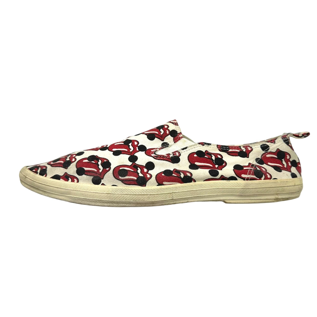 COMME des GARCONS HOMME PLUS 06SS Ivory Red Sneakers Size 27.0cm