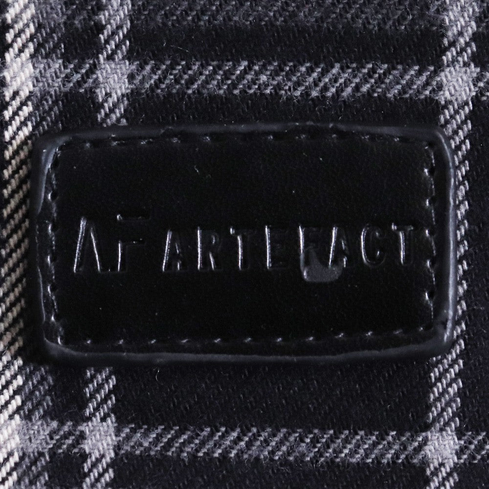 A.F ARTEFACT Exclusive Cotton Checked Shirt Black Size 2