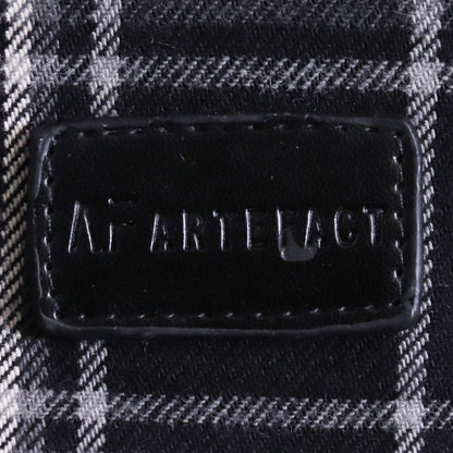 A.F ARTEFACT Exclusive Cotton Checked Shirt Black Size 2