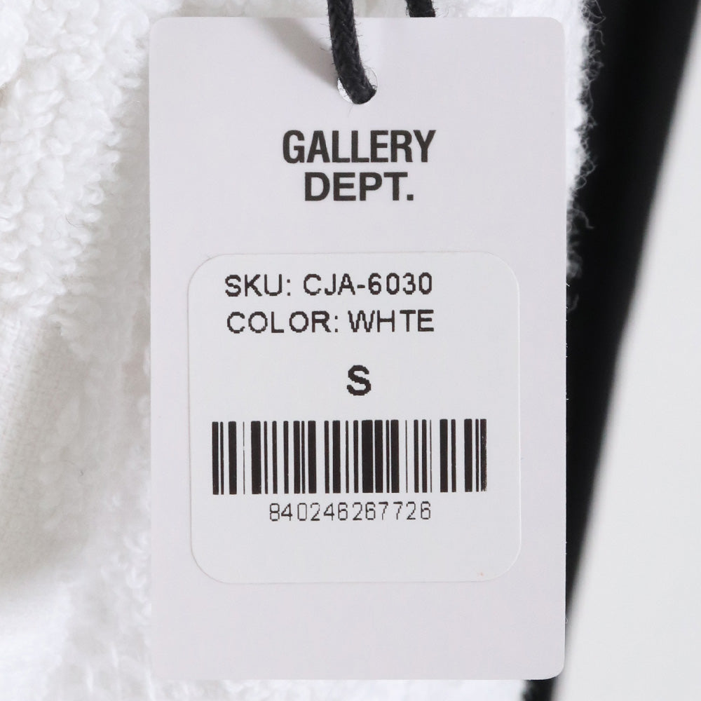Gallery Dept. White Cotton Pile Mexican Hoodie Size S