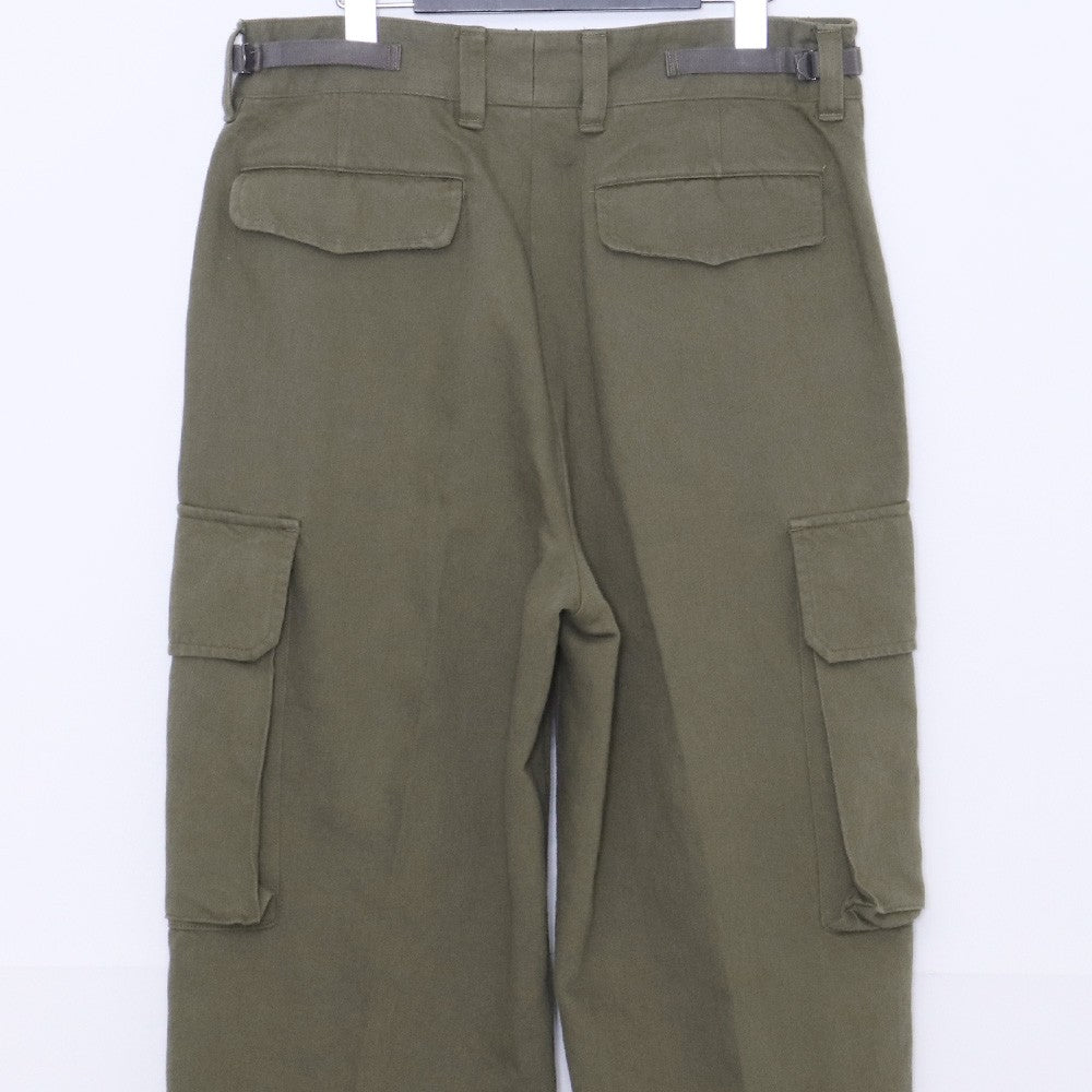 AWASA 25AW Cotton Washi Cargo Pants Khaki Size 2