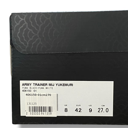 PUMA Army Trainer MIJ Yukemuri Black Sneakers Size 27cm