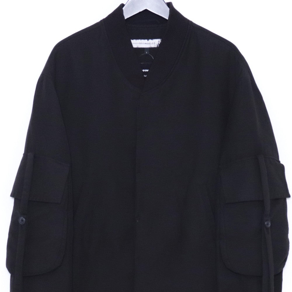 SOSNOVSKA LOOM OSAKA Wide Patch Pocket Bomber Black Size S