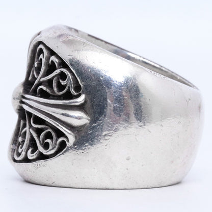 CHROME HEARTS Classic Oval Cross Ring Silver Size ONE SIZE