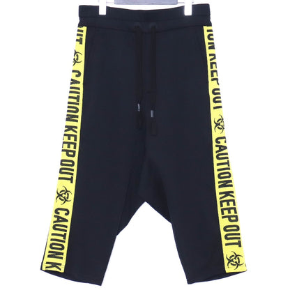 BEAUTY BEAST Saruel Track Half Shorts Black Yellow Size M