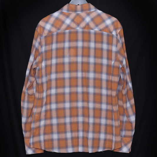 ISAMU KATAYAMA BACKLASH 26SS Ombre Shirt Orange Size XL