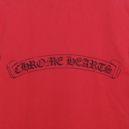 CHROME HEARTS Old CH T-Shirt English Logo Red Size M