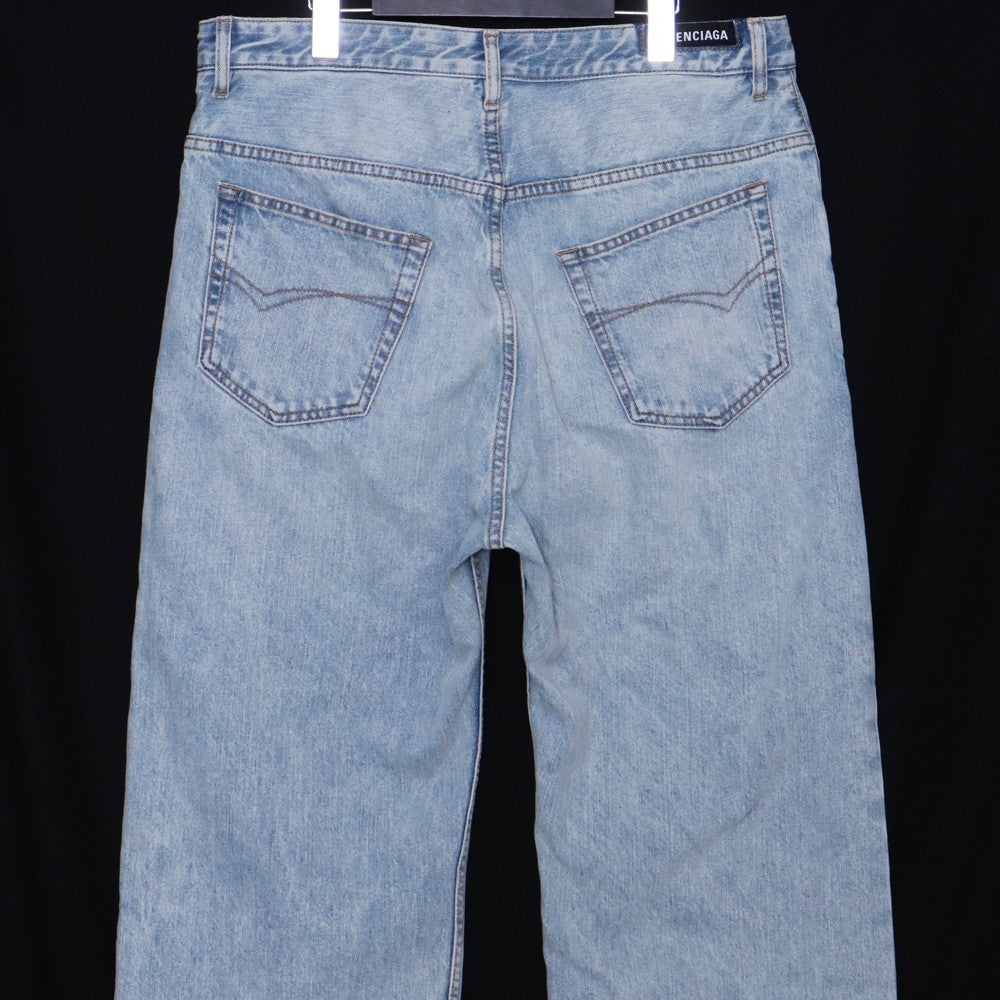 BALENCIAGA 25SS Medium Fit Light Indigo Jeans Size 31