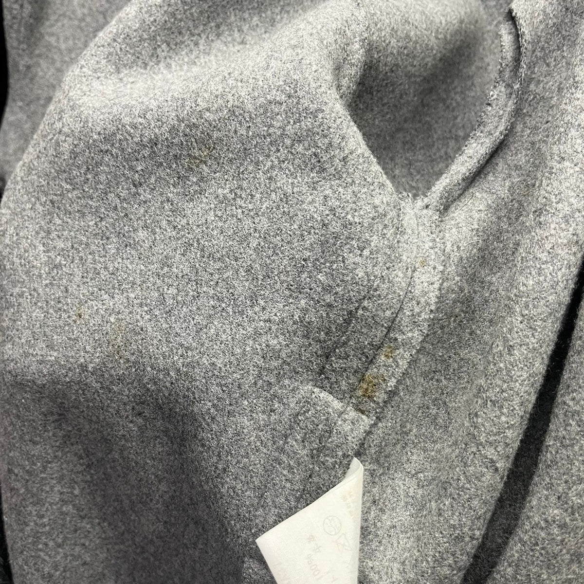 SUNSEA 14AW No Hood Jedi Coat Grey Black Size SIZE 2