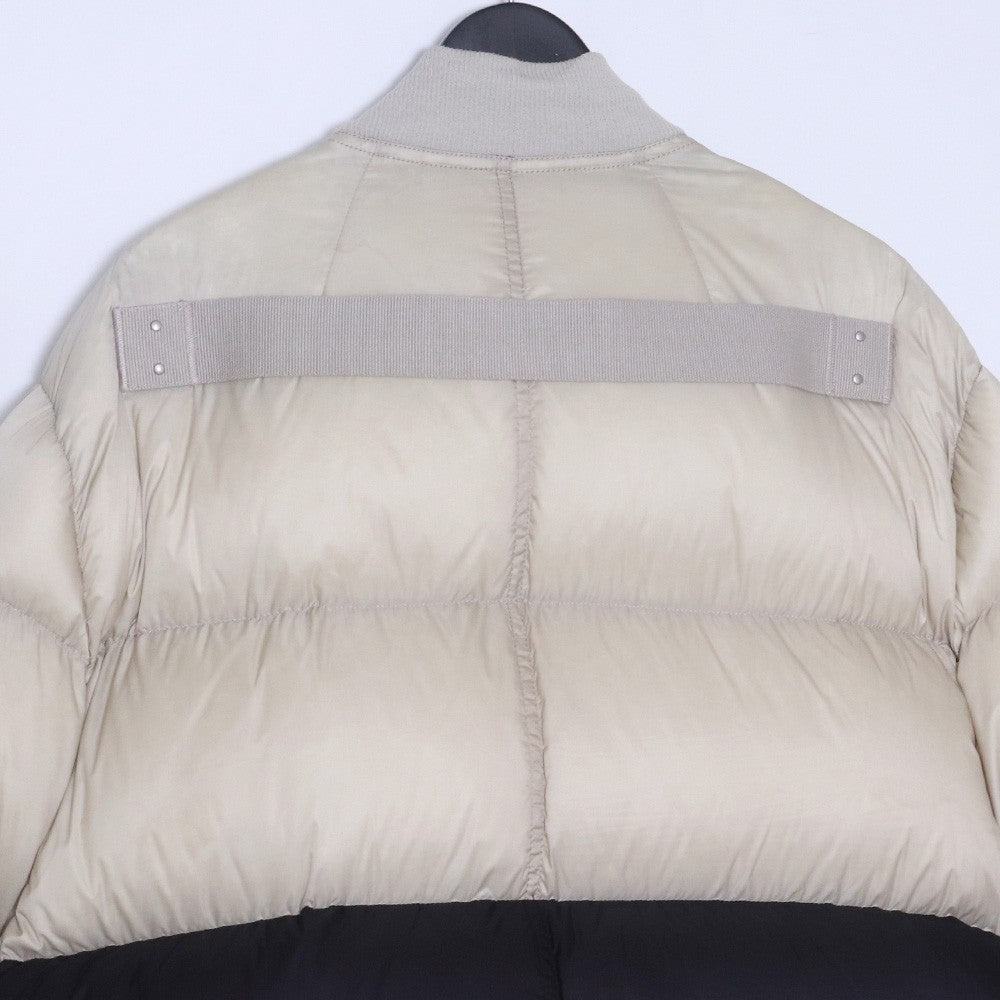 RICK OWENS 21AW Flight Down Jacket Beige/Black Size 46