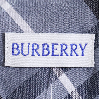 BURBERRY 26SS Regular Fit Check Long Shirt Gray Size XS