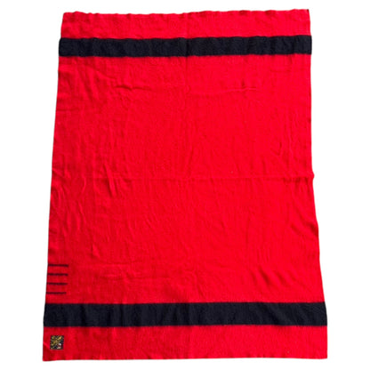 TRAPPER POINT 40s-50s Vintage 3.5 Point Wool Blanket Multi