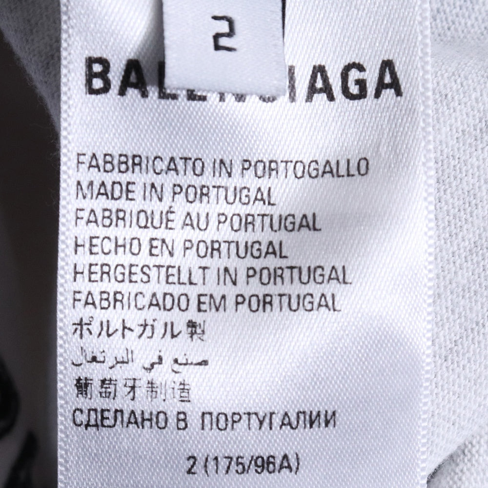 BALENCIAGA 22AW Upside Down Reconstructed T-Shirt Size 2