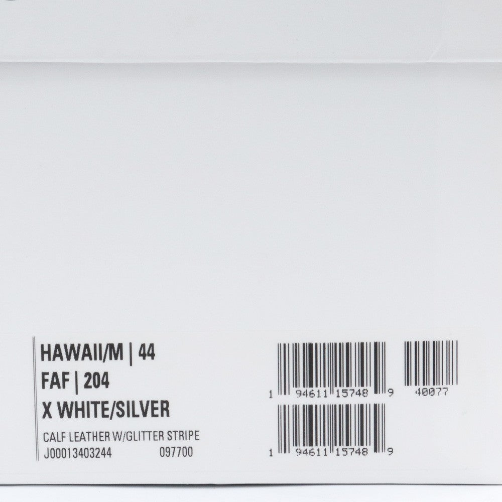 Jimmy Choo HAWAII M FAF Sneakers White Silver Size EU 44