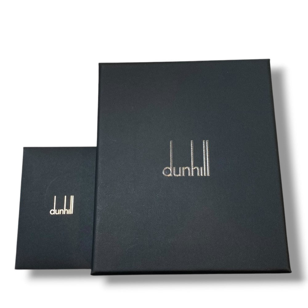 DUNHILL Cadogan Bi-Fold Wallet Navy Blue Size F