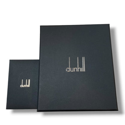 DUNHILL Cadogan Bi-Fold Wallet Navy Blue Size F