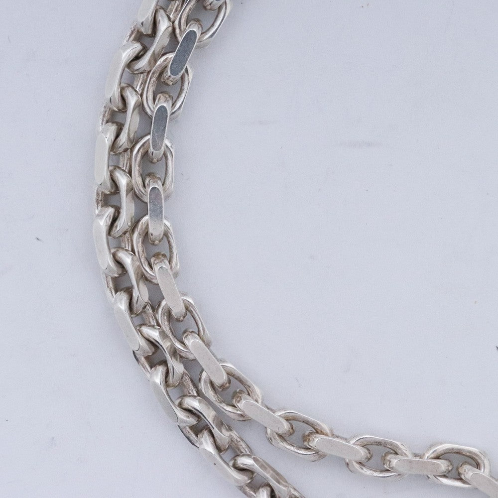 TIFFANY&CO. 1837 Makers Chain Necklace Silver Gold Size 62CM