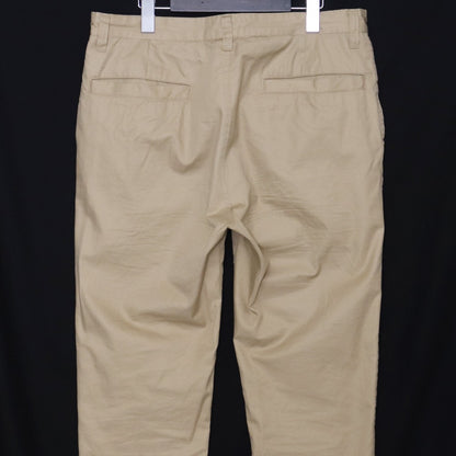 PORTER CLASSIC 22SS Gabardine Slim Pants Beige Size M