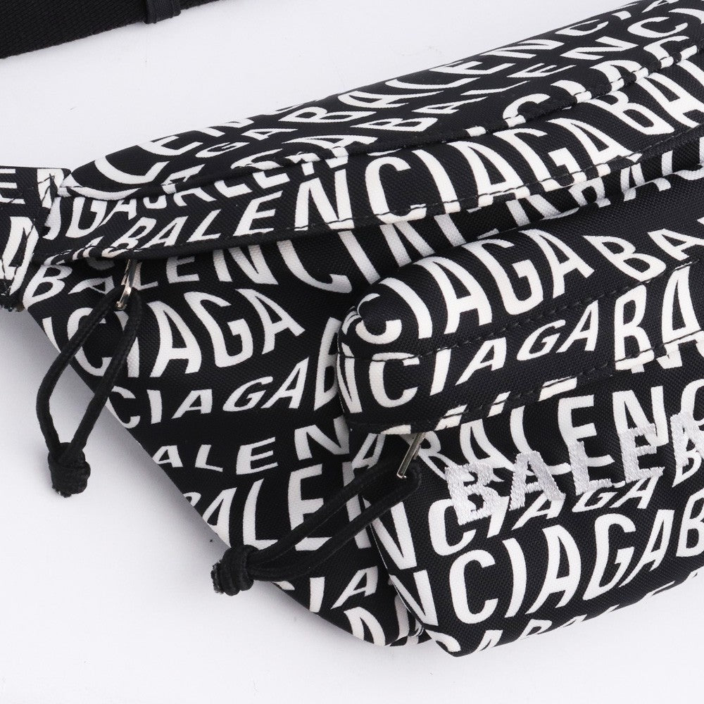 BALENCIAGA Wheel Belt Pack Black Bag Size F