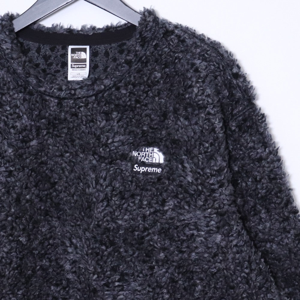 SUPREME x TNF 23SS High Pile Fleece Pullover Black Size L