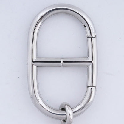 HERMES Chaine d'Ancre Karabiner Keyring Silver Size F