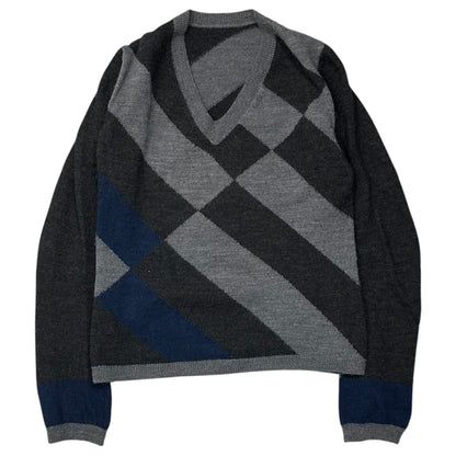 COMME des GARCONS 04AW Front & Back Sweater Multi Size FREE