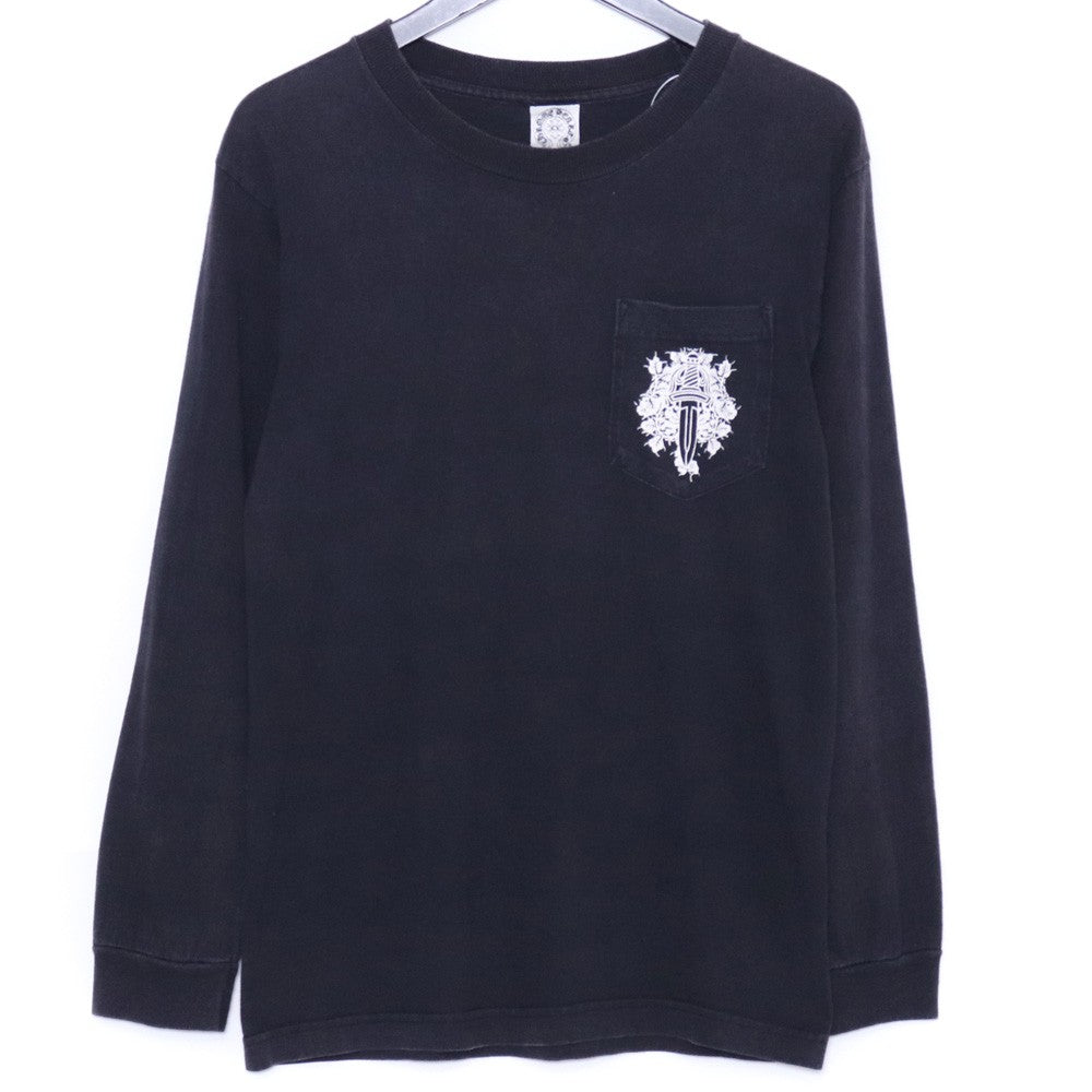 CHROME HEARTS Old Floral Dagger Horseshoe Long Sleeve T-Shirt Size S