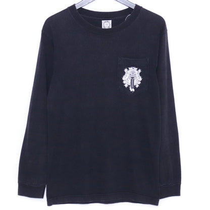 CHROME HEARTS Old Floral Dagger Horseshoe Long Sleeve T-Shirt Size S