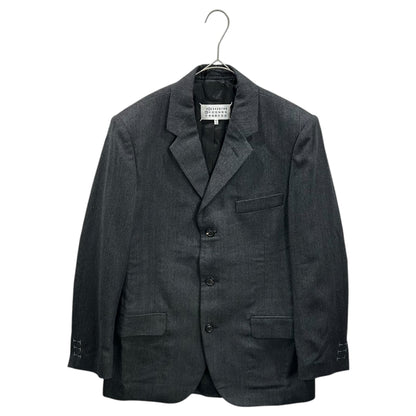 MAISON MARGIELA 22AW Herringbone Wool Suit Jacket Size 46