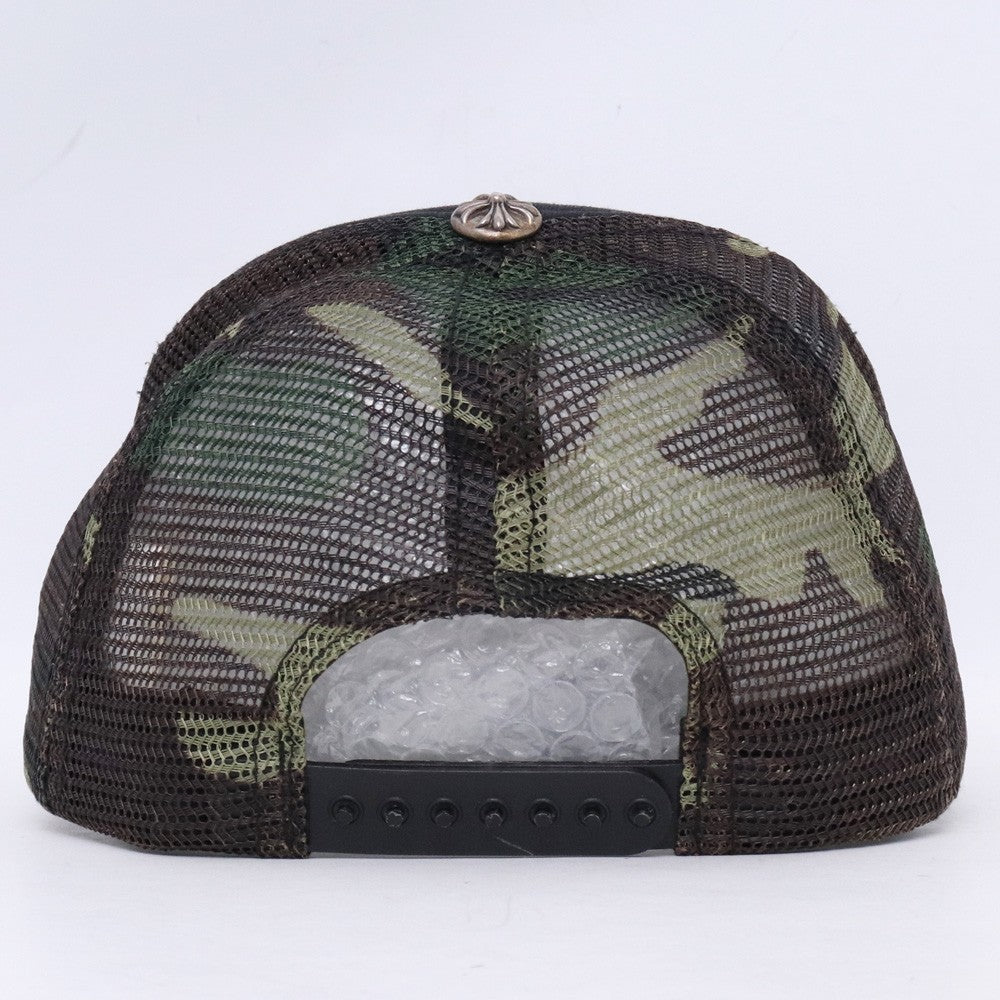 CHROME HEARTS CH Trucker Cap Black Camo Size F
