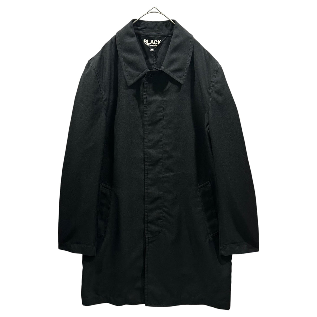 BLACK COMME des GARCONS 11AW Polyester Coat Black Size M
