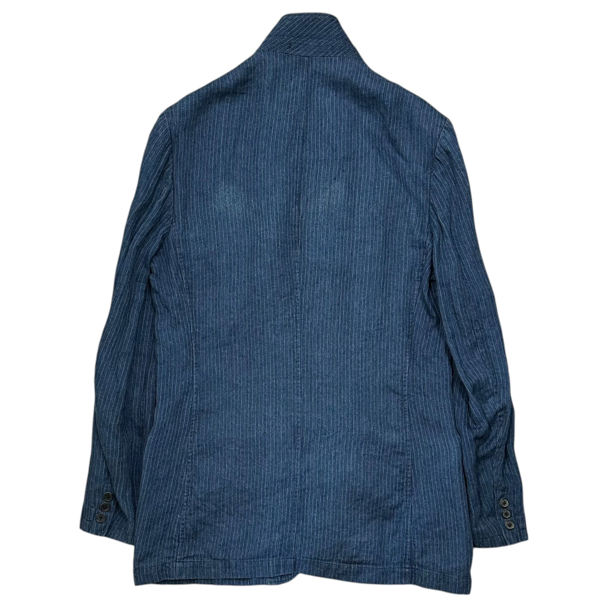 YOHJI YAMAMOTO POUR HOMME Indigo Striped Jacket Size 3
