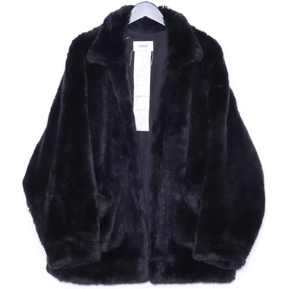 DOUBLET 18AW Hand-Painted Fur Jacket Black Size S