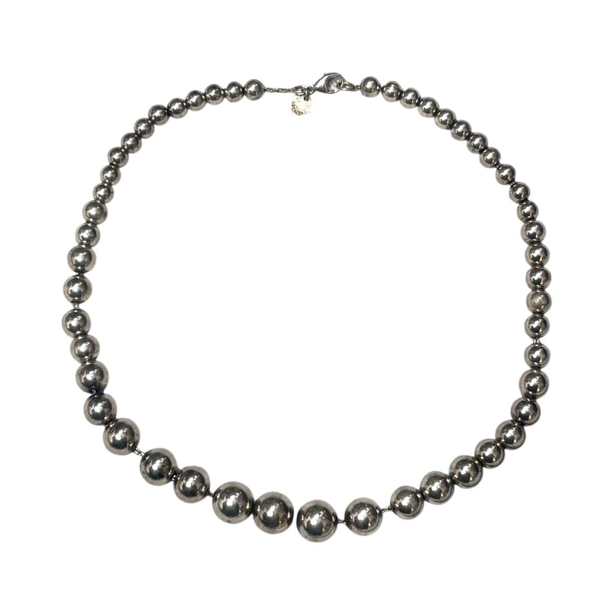 TIFFANY & CO. Silver Hardware Ball Necklace