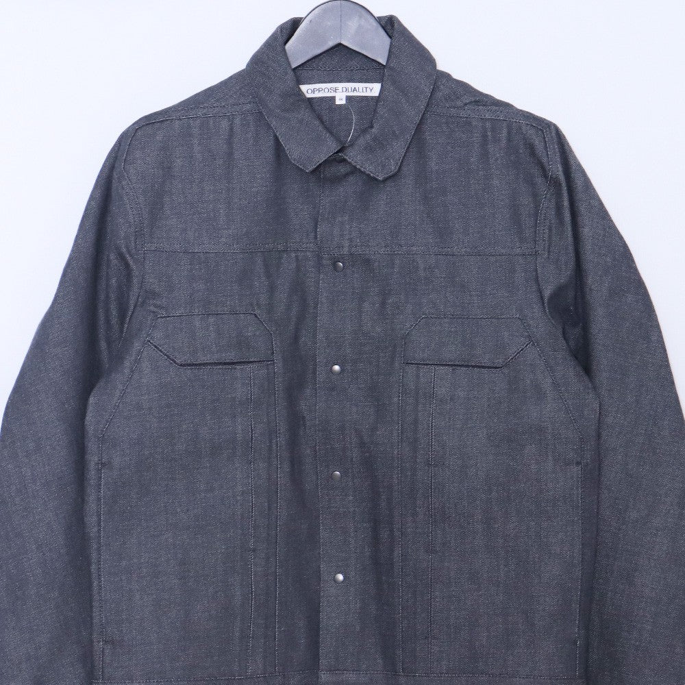 OPPOSE DUALITY 25SS 6 Pocket Raw Denim Jacket Gray Size 44
