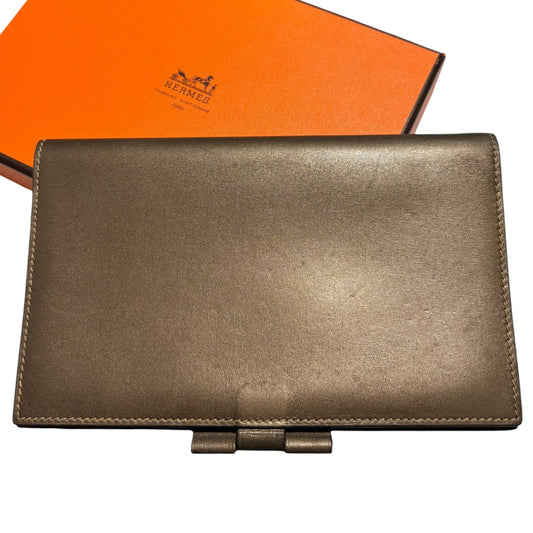 HERMES Agenda Vision Leather Cover Brown 2004