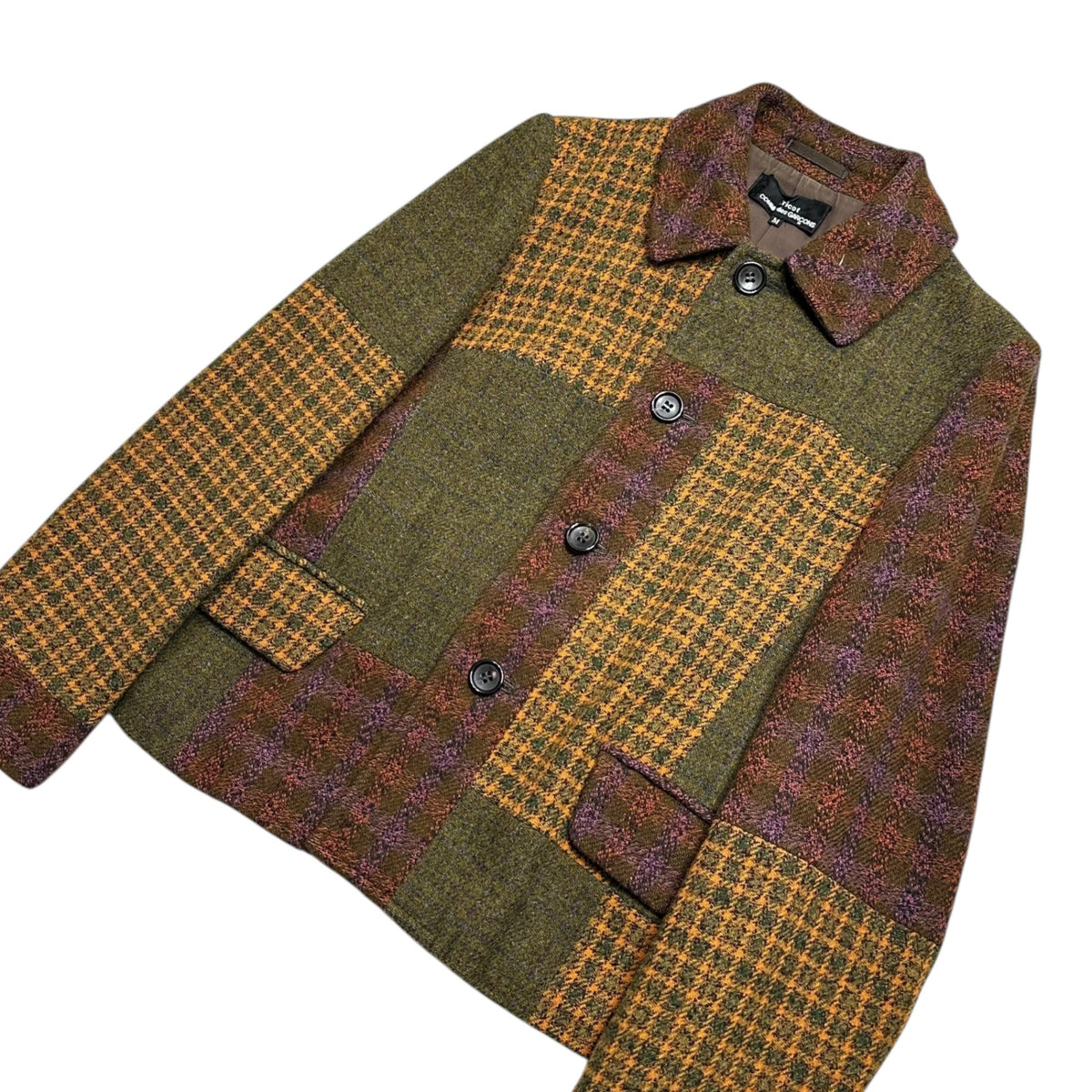 tricot COMME des GARCONS 01AW Wool Tweed Jacket Size M