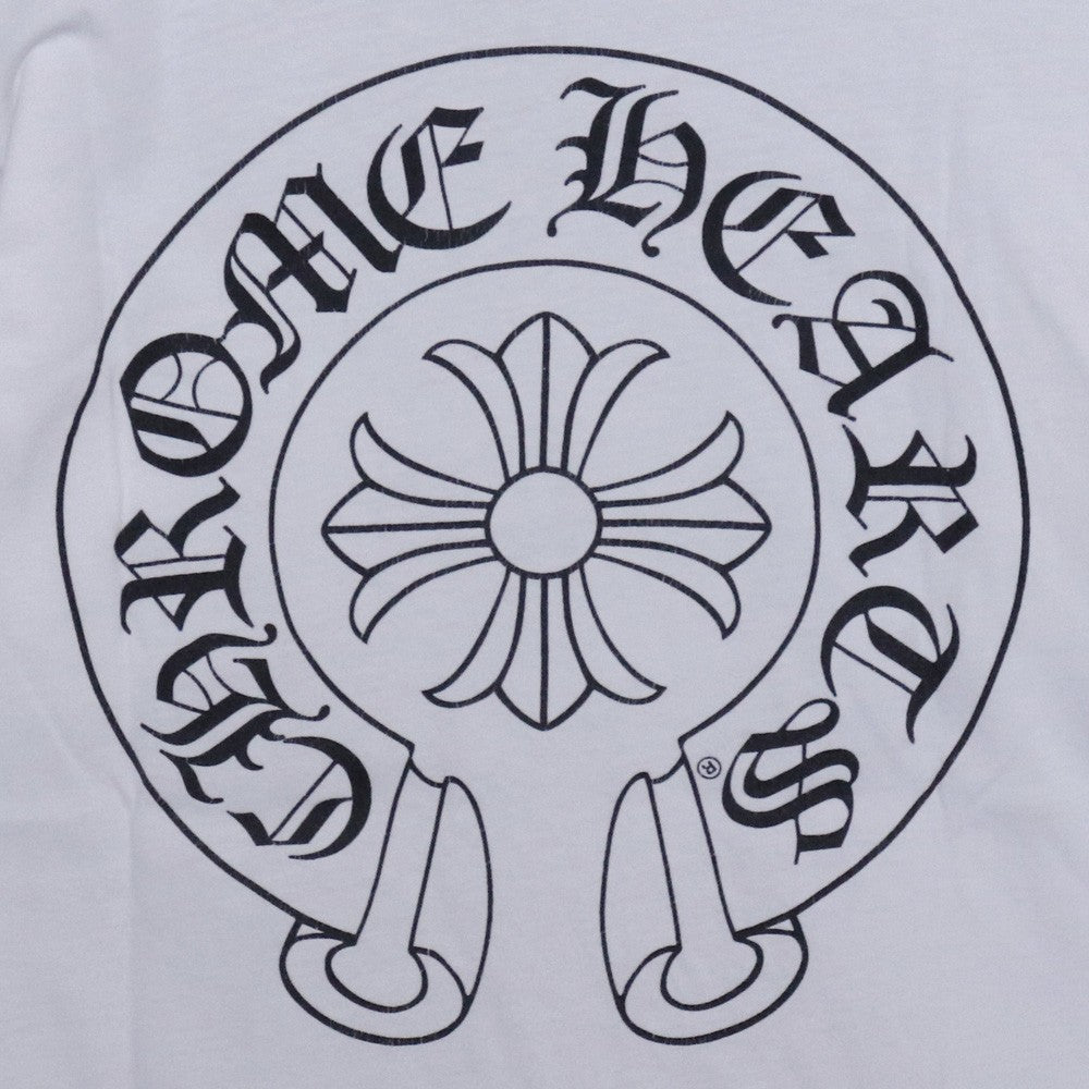 CHROME HEARTS Horseshoe Print T-Shirt White Size S