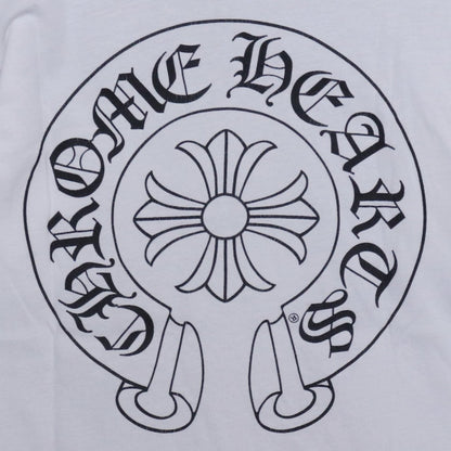 CHROME HEARTS Horseshoe Print T-Shirt White Size S