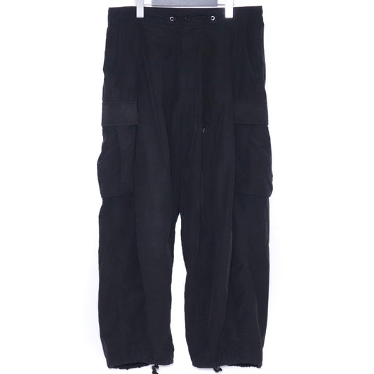 SUS-SOUS 25SS Travelight M-51 Wide Cargo Pants Black Size 5