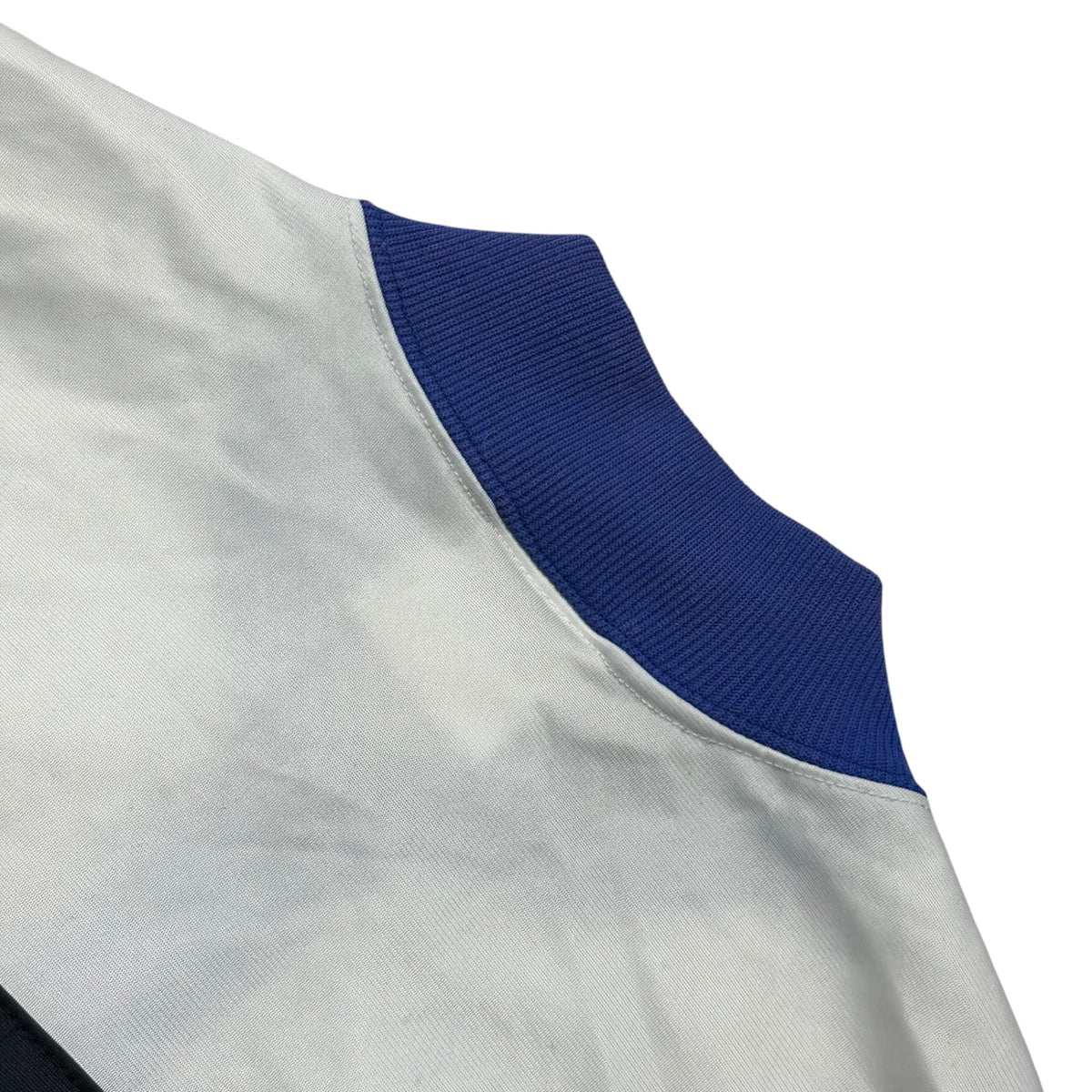 adidas 1980s Zip-Up Polyester Track Jacket Blue/White Size S
