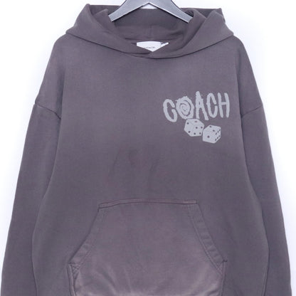 Coach Dice Relaxed Hoodie Gray Size M