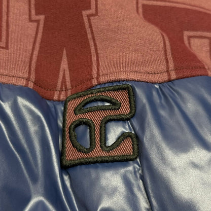TELFAR Insulated Docking Hoodie Burgundy/Blue Size FREE